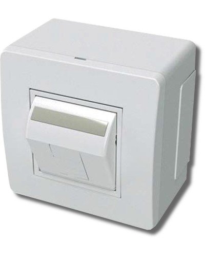 Коробка в сборе с 1 розеткой RJ45, кат.5е, белая (10665): Коробка в сборе в Саранске