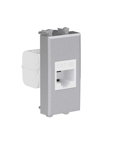 Розетка RJ-45, кат.5E, Avanti, 1 модуль, закаленная сталь (4404661): Розетка компьютерная модульная в Саранске