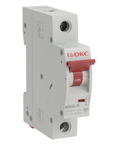 YON max MD63S 1P 16А 4,5кА C (MD63S-1PC16). Автоматический выключатель. ДКС в Саранске