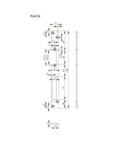 FLH24. Запорная планка длинная. dormakaba в Саранске