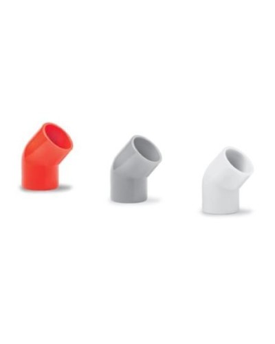 Ecoplast поворот 45гр., для аспирационной системы D25, АБС, серый (10 шт) (49225-10GR). Поворот для аспирационной системы. Экопласт в Саранске