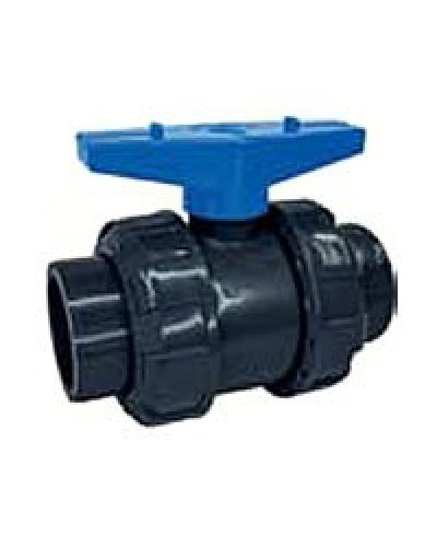 Ecoplast кран шаровый d25 (уплотнение TPV, остальное EPDM) с муфтовым окончанием (49447). Кран шаровый. Экопласт в Саранске
