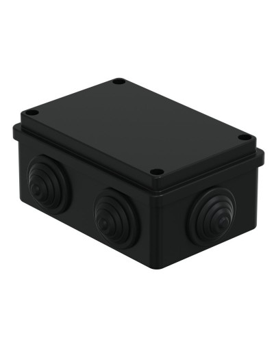 Коробка JBS120 120х80х50, 6 вых., IP55, черная (44008BL-1). Коробка монтажная. Экопласт в Саранске