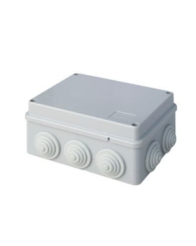 Коробка JBS150 150х110х70, 10 вых., 8P (0,15...2,5мм²) серая (43019HF-GR). Коробка монтажная, огнестойкая, без галогена. Экопласт в Саранске