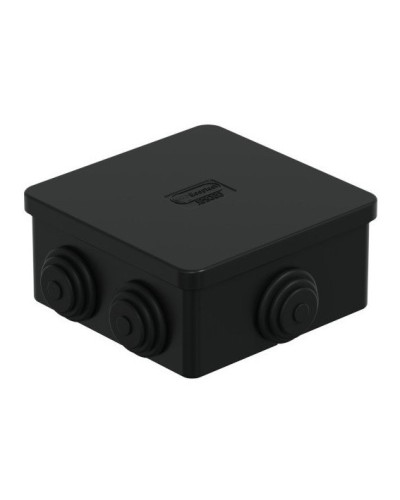Коробка JBS080 85х85х50, 6 вых., IP44, чёрная (44066BL-1). Коробка монтажная. Экопласт в Саранске