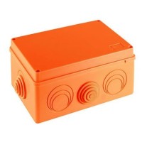 Коробка JBS210 210x150x100, 8 вых., 4P (0,15…2,5мм²) (43806HF). Коробка монтажная, огнестойкая, без галогена. Экопласт