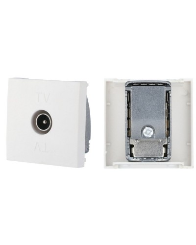 Розетка TV оконечная, белый LK45 (852104). Розетка TV. Экопласт в Саранске