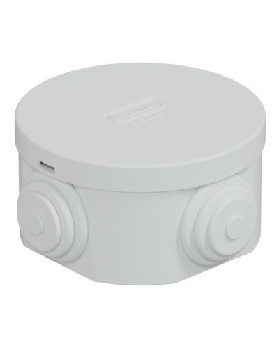 Коробка JBR065 D=65х35, 4 вых., IP44, белая (44004W-1). Коробка монтажная. Экопласт в Саранске