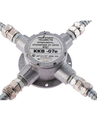 ККВ-07е-Ех-А-Р1-К-БК1, КВМ15+КВМ15+КВМ15+КВМ15. Коробка коммутационная взрывозащищенная крестообразная. Эридан в Саранске