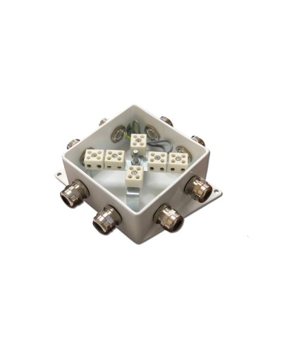 КМ-О (12к*6,0)-IP66-120х120, шесть вводов: Коробка монтажная огнестойкая в Саранске