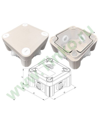 КМ-1010(П)-IP55. Коробка монтажная. Гефест в Саранске