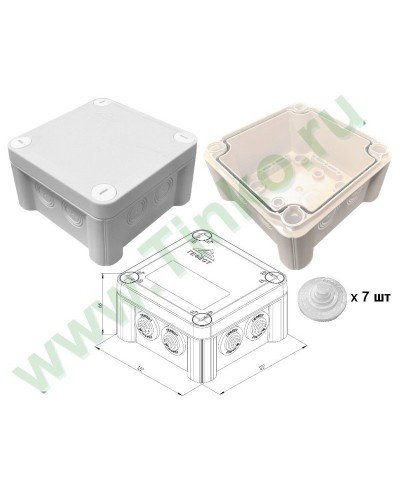 КМ-1212(П)-IP55. Коробка монтажная. Гефест в Саранске