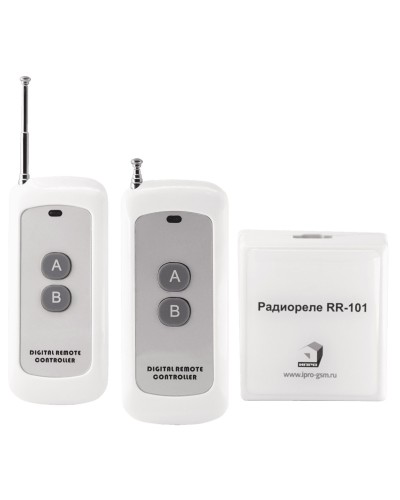 RR-101 + 2 пульта, 250-950 метров, двойное питание 12В и 220В. Комплект радиореле. ИПРо в Саранске
