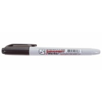 Маркер перманентный Crown «Multi Marker Super Slim» 1 мм, черный, пулевидный (08-8001): Ручка для маркировки