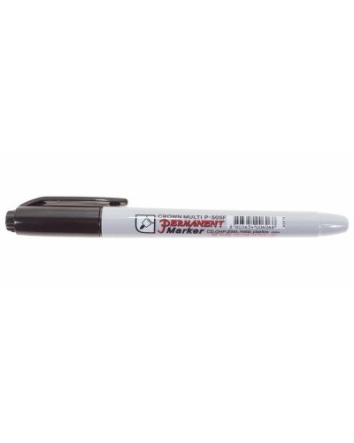 Маркер перманентный Crown «Multi Marker Super Slim» 1 мм, черный, пулевидный (08-8001): Ручка для маркировки в Саранске