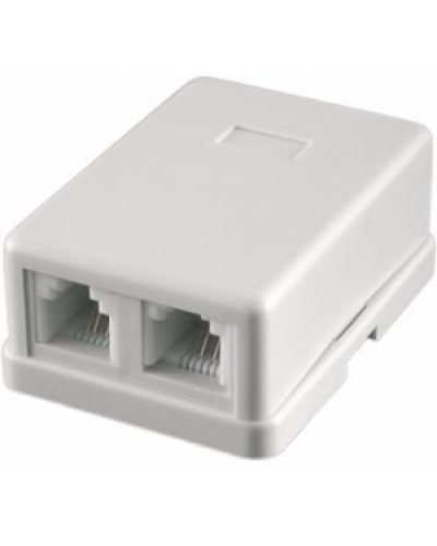 STK-RJ-45(8P8C), CAT.6, 2 выхода, Dual IDC компьютерная розетка: Розетка компьютерная 2 выхода в Саранске