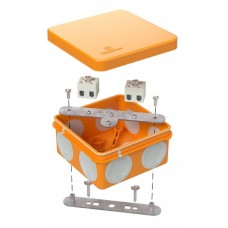 Коробка огнестойкая 80х80х40 (60-0210-FR2.5-4). Коробка огнестойкая для открытой установки. Промрукав