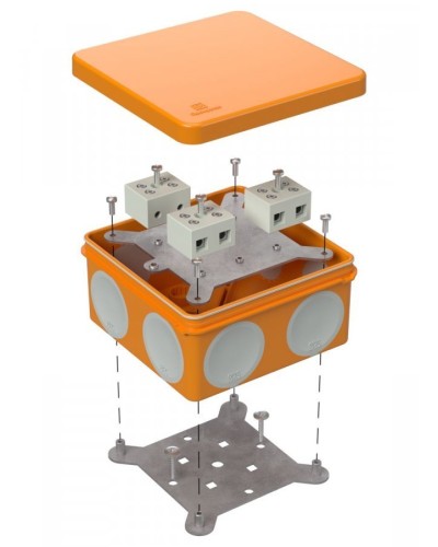 Коробка огнестойкая 100х100х50 (60-0300-FR10.0-6). Коробка огнестойкая для открытой установки. Промрукав в Саранске