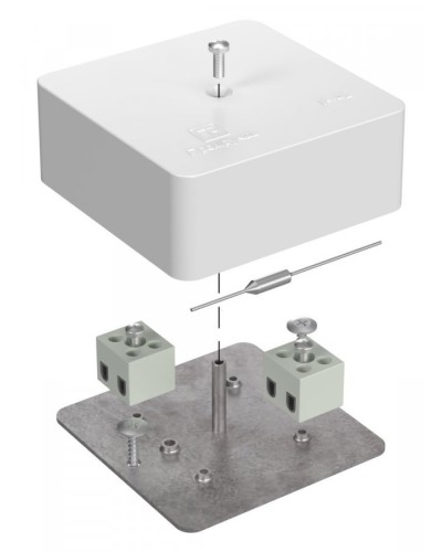 Коробка огнестойкая 75х75х30 (40-0450-FR2.5-4-П). Коробка огнестойкая для открытой установки. Промрукав в Саранске