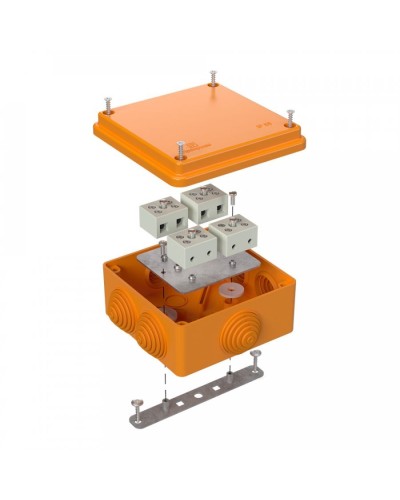 Коробка огнестойкая 100х100х50 для о/п (40-0300-FR6.0-8). Коробка огнестойкая для открытой установки. Промрукав в Саранске