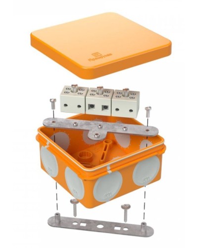 Коробка огнестойкая 60-0210-FR6.0-6 Е15-Е120 80х80х40. Коробка огнестойкая для открытой установки. Промрукав в Саранске