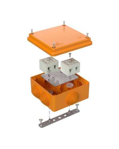 Коробка огнестойкая 100х100х50 для о/п (40-0300-FR10.0-4). Коробка огнестойкая для открытой установки. Промрукав в Саранске
