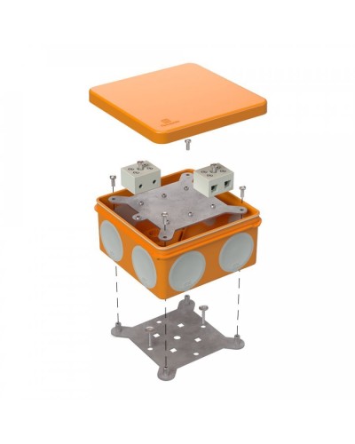 Коробка огнестойкая 60-0300-FR2.5-4 Е15-Е120 100х100х50. Коробка огнестойкая для открытой установки. Промрукав в Саранске