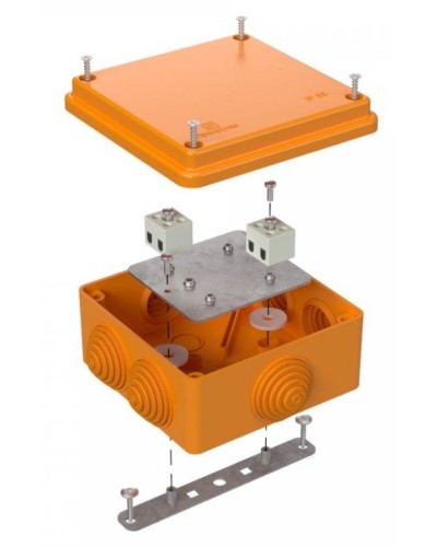 Коробка огнестойкая 100х100х50 (40-0300-FR1.5-4). Коробка огнестойкая для открытой установки. Промрукав в Саранске