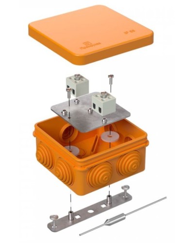 Коробка огнестойкая 80х80х40 (40-0210-FR2.5-4-П). Коробка огнестойкая для открытой установки. Промрукав в Саранске