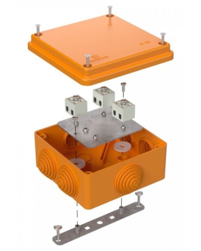 Коробка огнестойкая 100х100х50 (40-0300-FR1.5-6). Коробка огнестойкая для открытой установки. Промрукав в Саранске