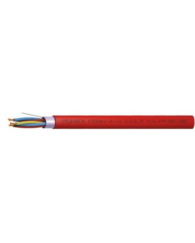 КПСВЭВнг(А)-LS 3х2х0,75 (Спецкабель). Кабель симметричный для систем сигнализации и управления, групповой прокладки, с пониженным дымо- и газовыделением. Спецкабель в Саранске