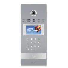 AA-12FB SILVER. Вызывная панель подъездного IP-домофона. BAS-IP
