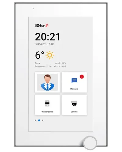 AZ-07L WHITE. Монитор IP-видеодомофона цветной. BAS-IP в Саранске