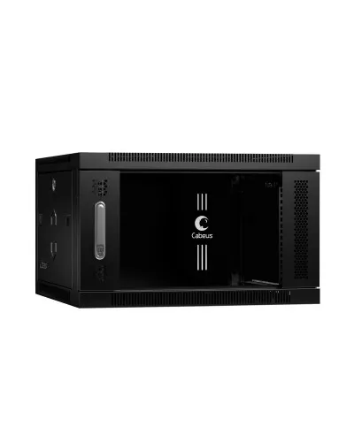 SH-05F-6U60/35-BK (8608c). Шкаф телекоммуникационный 19 настенный 6U. CABEUS в Саранске