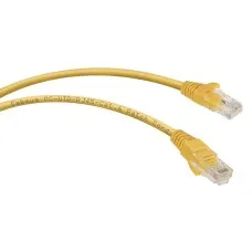 PC-UTP-RJ45-Cat.6-5m-YL (8709c), желтый. Патч-корд медный. CABEUS