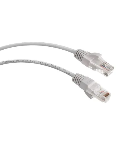 PC-UTP-RJ45-Cat.5e-0.15m-LSZH (9387c), серый. Патч-корд медный. CABEUS в Саранске
