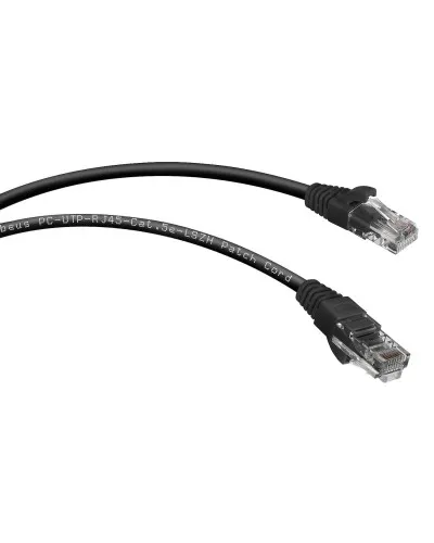 PC-UTP-RJ45-Cat.5e-2m-BK-LSZH (9539c), чёрный. Патч-корд медный. CABEUS в Саранске