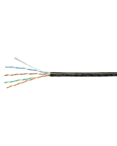 UTP-4P-Cat.5e-SOLID-BK (7252c). Кабель «витая пара» (LAN) для структурированных систем связи. CABEUS в Саранске