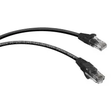 PC-UTP-RJ45-Cat.6-0.5m-BK (8662c), чёрный. Патч-корд медный. CABEUS