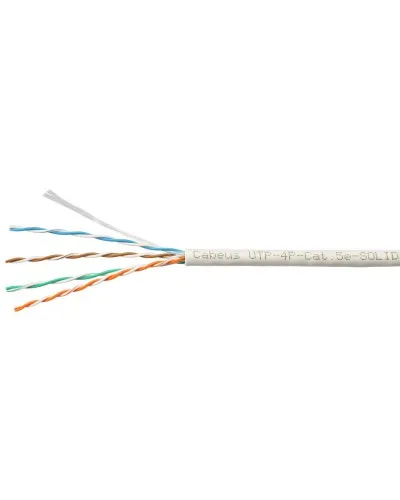 UTP-4P-Cat.5e-SOLID-GY-100 (7171c-5). Кабель «витая пара» (LAN) для структурированных систем связи. CABEUS в Саранске