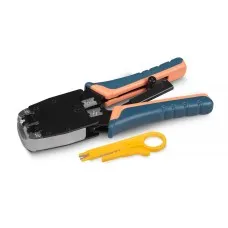 HT-500R (11209c). Инструмент обжимной для RJ-45 (8р8с), RJ-11/12 (6р6с, 6р4с, 6р2с). CABEUS