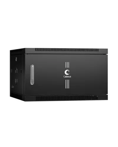 SH-05F-6U60/45m-BK (8599c). Шкаф телекоммуникационный 19 настенный 6U. CABEUS в Саранске