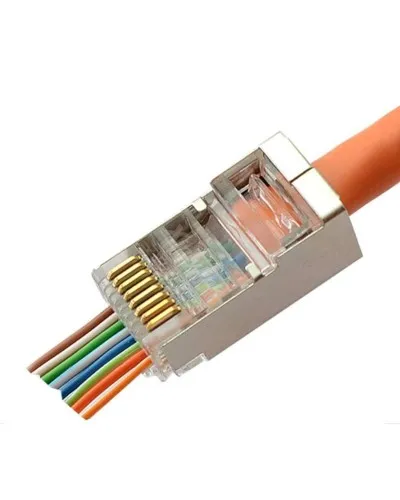 8P8C-SH-C6-FC (100 шт) (10797c). Разъем RJ-45. CABEUS в Саранске