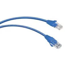 PC-UTP-RJ45-Cat.6-0.3m-BL (8675c), синий. Патч-корд медный. CABEUS