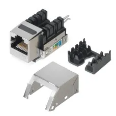 KJ-RJ45-Cat.5e-SH-90 (7958c): Вставка Keystone Jack RJ-45