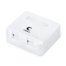 MB-2 (7446c): Корпус внешней настенной розетки на 2 Keystone