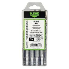 Набор буров SDS-plus V PLUS 5шт, 2-cutting (240400): Набор буров SDS-plus (5,6х110 мм; 6,8,10х160 мм)
