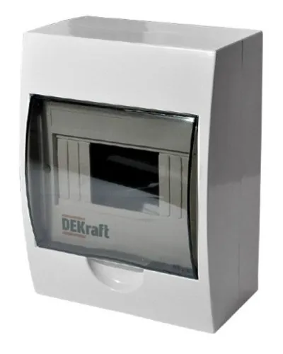 ЩРН-П-8 IP41 настенный (31010DEK). Щиток модульный с прозрачной дверцей. DEKraft в Саранске