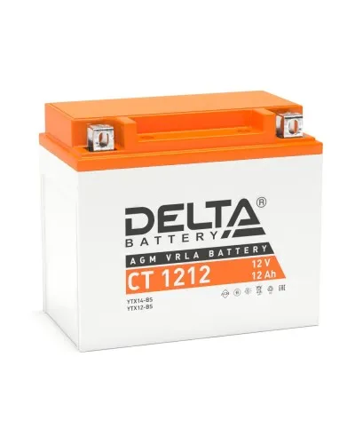 Delta CT 1212. Аккумулятор герметичный свинцово-кислотный стартерный. Delta в Саранске