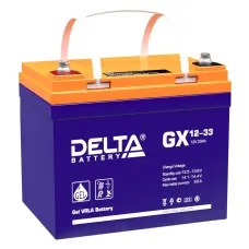 Delta GX 12-33. Аккумулятор герметичный свинцово-кислотный. Delta